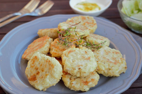 Frittelle di cavolfiore e formaggio | Pinkfoodshop