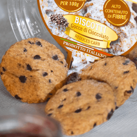 Biscotti con gocce di cioccolato low carb - Linea6