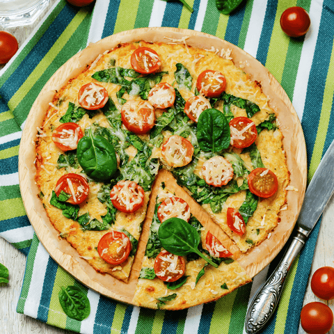 Pizza di cavolfiore low carb keto 