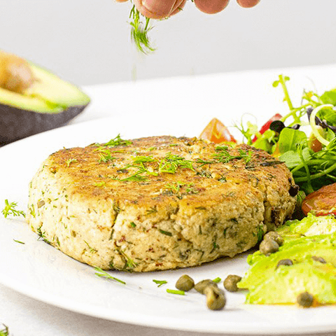 Burger di salmone light con Lo Dough