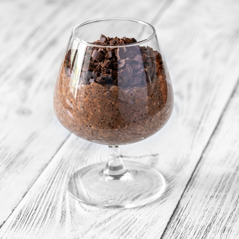 Chia pudding al cioccolato low carb 