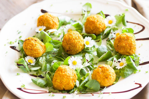 Falafel fritti ad aria, leggeri e vegani | Pinkfoodshop