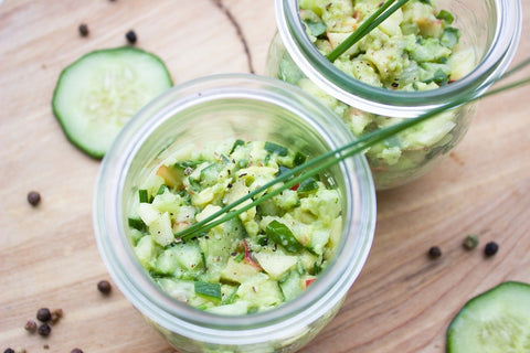 Insalata di avocado, cetriolo e mela | Pinkfoodshop