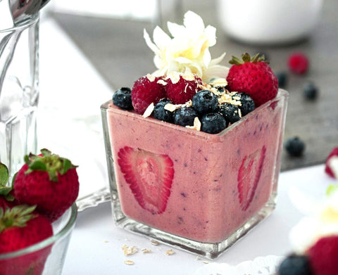 Mousse di fragola Keto | Pinkfoodshop