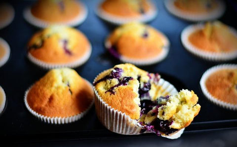Muffin ai mirtilli low carb | Pinkfoodshop