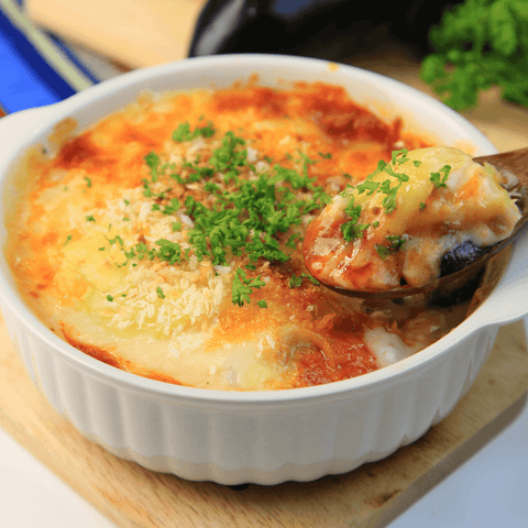 Ricetta low carb della moussaka vegetariana 