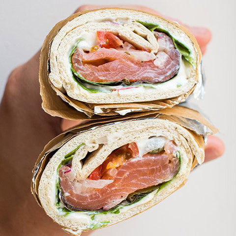 Wrap salmone light con Lo Dough