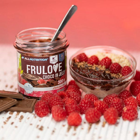 Lamponi cioccolato in gelatina Frulove poche kcal All Nutrition