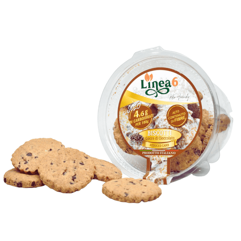 Biscotti con gocce di cioccolato low carb - Linea6