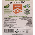 Focaccia Croccante con rosmarino valori nutrizionali Granosalis
