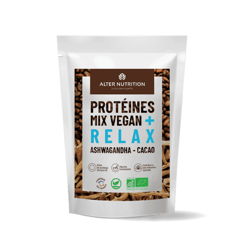 Bio Ashwagandha Cacao Relax proteine vegane - Alter Nutrition