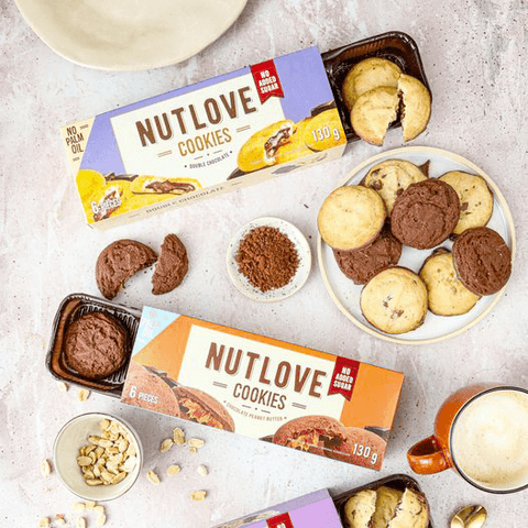 Cocoa cookies filled with Nutlove peanut cream - All Nutrition